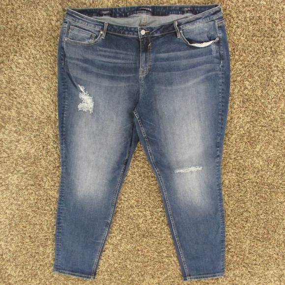 Vigoss Jeans Women's 24 Dark Wash Thompson Tomboy Classic Fit Stretch Denim - Picture 1 of 8